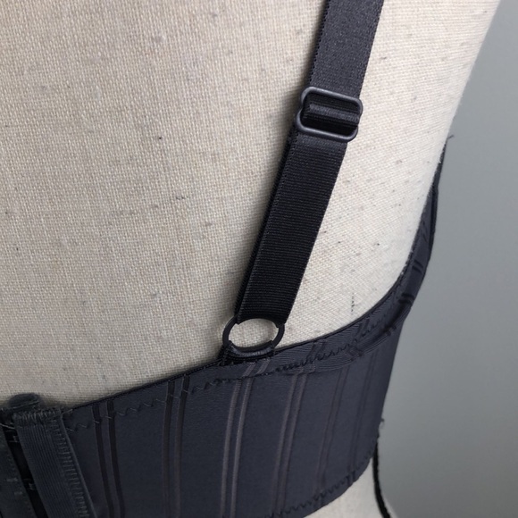 SALE 3/$40 NWT Body Embrace  t-shirt bra grey stripe with lace trim 38D - Picture 6 of 11